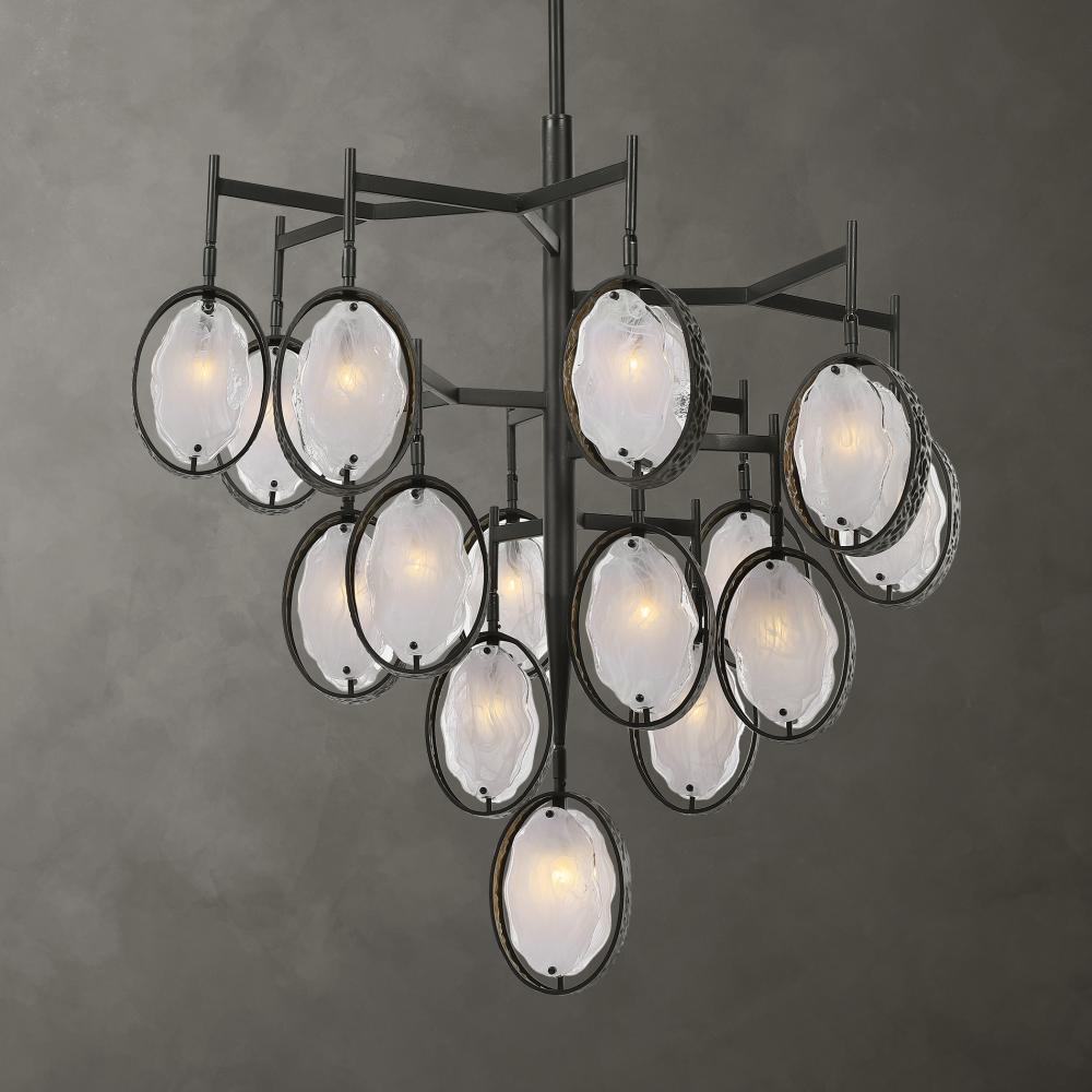 Maxin 15 Light Large Bronze Chandelier