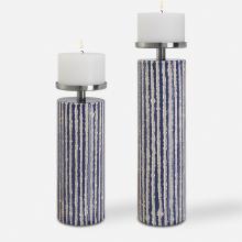 Uttermost 17999 - Havana Blue Candleholders, S/2