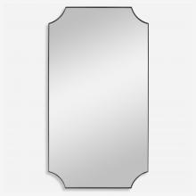 Uttermost 09709 - Lennox Black Scalloped Corner Mirror