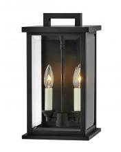 Hinkley 20010BK - Medium Wall Mount Lantern