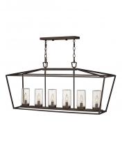 Hinkley 2569OZ - Hinkley Lighting Alford Place Series 2569OZ Exterior Linear Chandelier (Incandescent or LED)