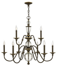 Hinkley 4958LZ - Medium Two Tier Chandelier