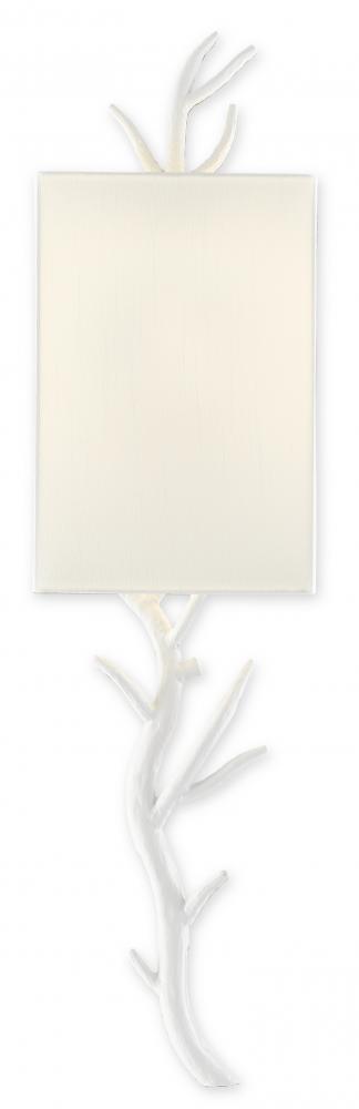 Baneberry White Wall Sconce, W