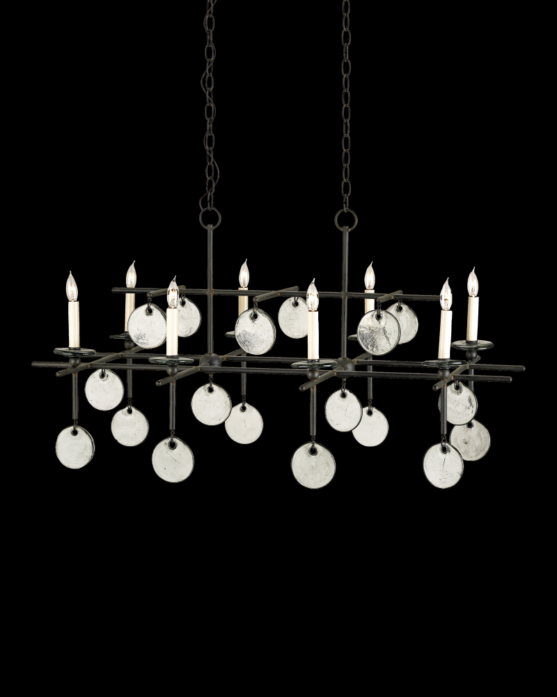 Sethos Black Rectangular Chandelier