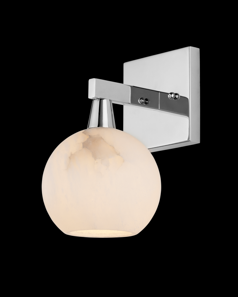 Bombelles Nickel Bath Wall Sconce