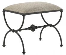 Currey 7000-0992 - Agora Bronze Ottoman, Calcutta