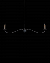 Currey 9000-1126 - Saxon Black Linear Chandelier