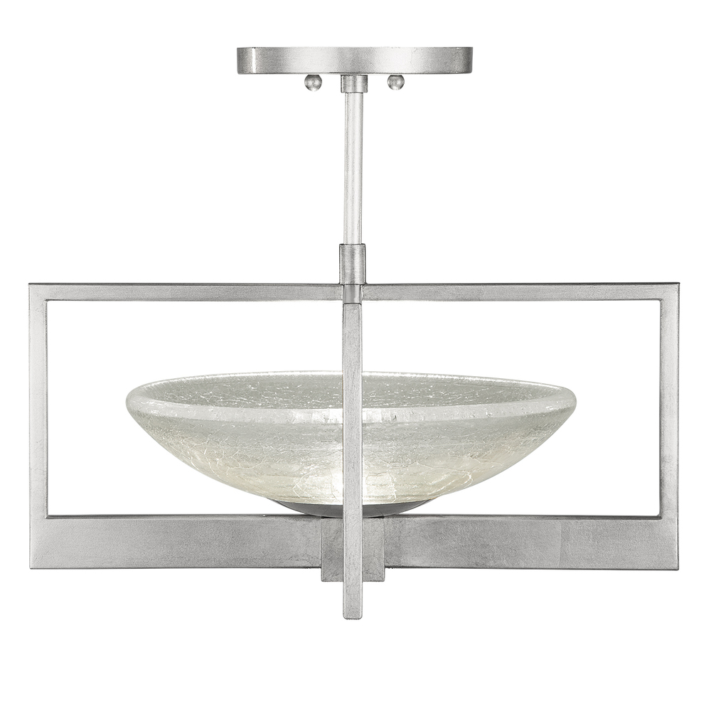 Delphi 18"W Round Semi-Flush Mount